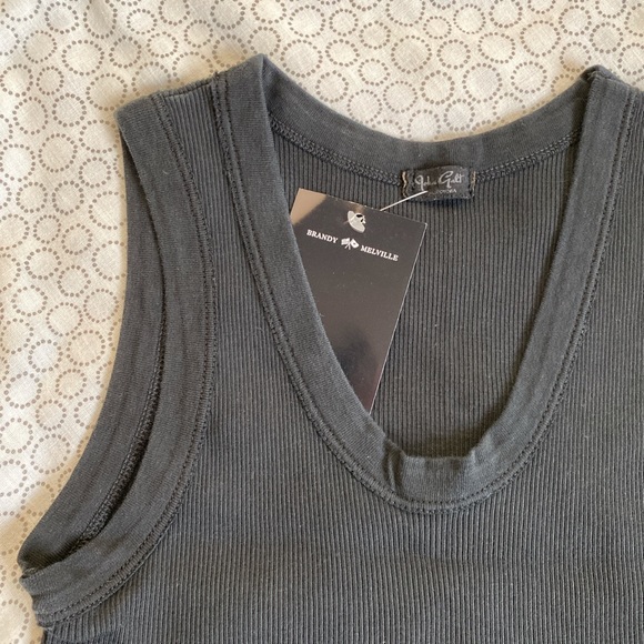 SOLD Brandy Melville Black Connor Tank - Picture 2 of 4